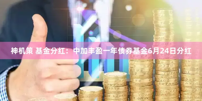 神机策 基金分红：中加丰盈一年债券基金6月24日分红