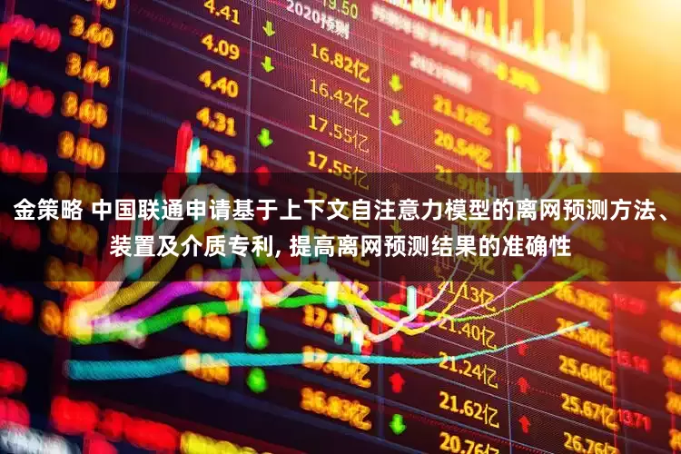 金策略 中国联通申请基于上下文自注意力模型的离网预测方法、装置及介质专利, 提高离网预测结果的准确性