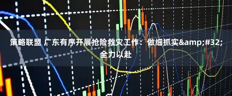 策略联盟 广东有序开展抢险救灾工作：做细抓实&#32;全力以赴